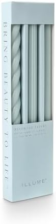 Illume Beautifully Done Unscented Assorted Candle Tapers 3-Pack, Powder Blue by ILLUME