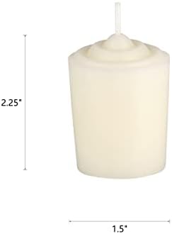 Mega Candles 12 pcs Unscented Ivory Votive Candles, Hand Poured Wax Candle 15 Hours 1.5 Inch x 2.25 Inch, Home Décor, Wedding Receptions, Centerpieces, Occasions, Events, Festivities, Meditations - Image 2
