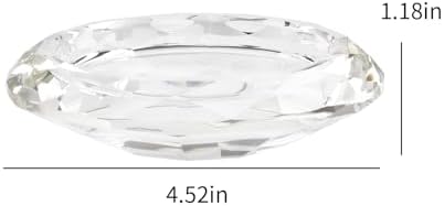 Crystal Candle Holders, Pillar Candlestick Decorations for Home Party Dinner Christmas Wedding, Suitable for Large Cylindrical Candles Hand-Cut 4.3'' X 1'' Clear - Image 6