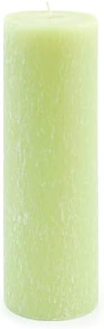 Root Candles Unscented Pillar Candles Beeswax Enhanced Textured Timberline™ Pillar Candle, 3 x 9-Inch, Willow by RootCandles