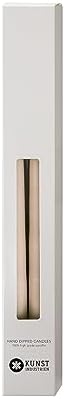 Kunstindustrien® Taper Candles – Set of 4, 13.8" – Made in Denmark, Long Burning Candles 15h, Unscented & Smokeless Candlesticks – Elegant Tall Candles for Weddings, Dinners & Home Decor (Nude) - Image 3