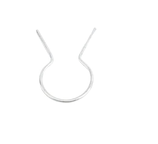 EZ Twist 1 5/8" x 9 Gauge Preformed Galvanized Steel Fence Ties - (100 Pack)