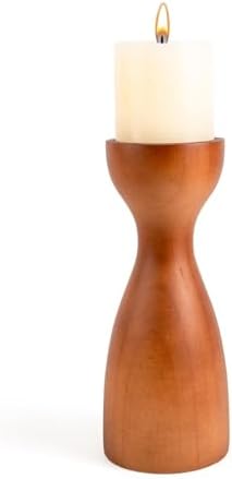 Wood Candle Holders for Pillar Candles Wooden Candlestick Holder Unique by WelcometoBONNYDODO