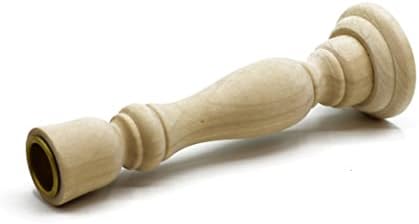 Creative Hobbies Unfinished Wooden Candlesticks with Metal Candle Holder Cup Center - Wholesale Pack of 6 (7 Inch) - Image 5