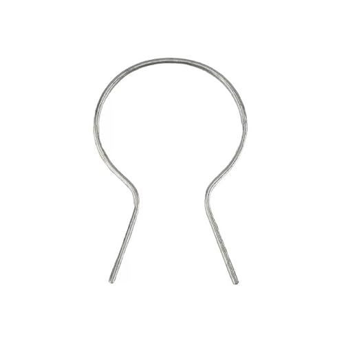 EZ Twist 2" (1 7/8" OD) x 11 Gauge Preformed Galvanized Steel Fence Ties - (100 Pack)