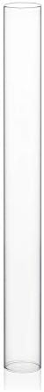 WGVI Hurricane Candle Holder Sleeve, Wide 3", Height 30", Clear Glass Cylinder Candleholder, Chimney Tube, Open Ended Candle Shade, 6 Pieces Bulk by WGVInternational-OpusGlassware