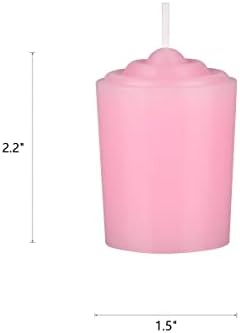 Mega Candles 12 pcs Unscented Pink Votive Candles, Hand Poured Wax Candle 15 Hours 1.5 Inch x 2.25 Inch, Home Décor, Wedding Receptions, Centerpieces, Occasions, Events, Festivities, Meditations - Image 2
