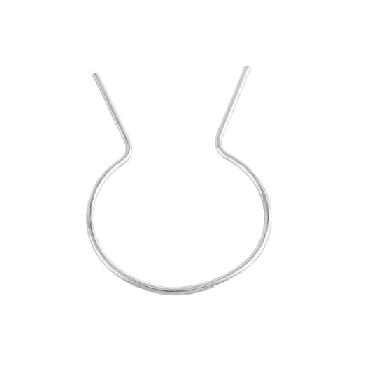 EZ Twist 2 1/2" (2 3/8" OD) x 9 Gauge Preformed Galvanized Steel Fence Ties - (100 Pack)
