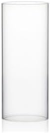 WGVI Hurricane Candle Holder Sleeve, Wide 3", Height 6", Clear Glass Cylinder Candleholder, Chimney Tube, Open Ended Candle Shade, 6 Pieces Bulk by WGVInternational-OpusGlassware