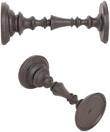 Sungmor Rustic Cast Iron Pillar Candle Holder, 9.6 Inches Tall - Image 5