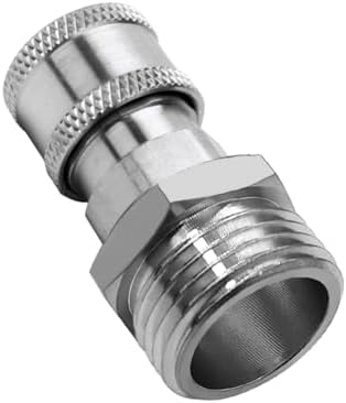 beduan 304SS 3/4 Garden Hose Male Threaded to 3/8 Pressure Washer Socket by Beduan