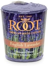 Root Candles Scented Votive Candles Beeswax Blend Premium Handcrafted 20-Hour Votives, 18-Count, English Lavender by RootCandles
