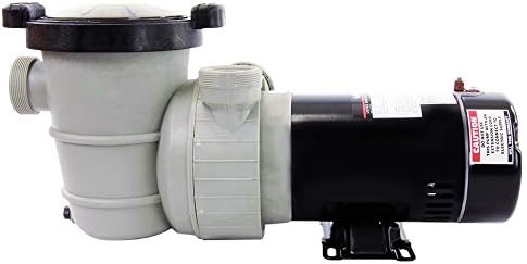 Rx Clear Dorado 1 HP Dual Port Pump | Above-Ground Swimming Pool Pump | 115V 7.3 Amps | See-Through Strainer Cover | Energy Efficient | Low Maintenance