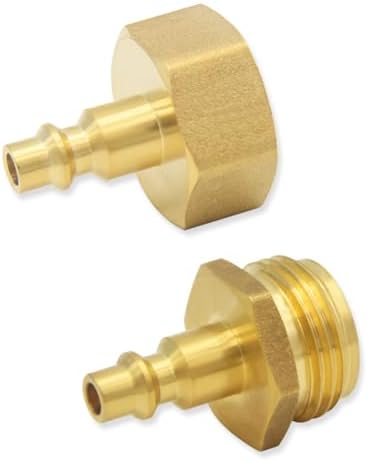 Hooshing 2PCS Winterize Blowout Adapter 1/4" Quick Connect Plug to 3/4" GHT - Image 2