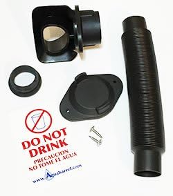 EarthMinded DIY Rain Barrel Diverter Parts for 2x3 | 2x3 Downspout (Diverter, Winter Cover Plate, Hose, Hose Seal for barrel)