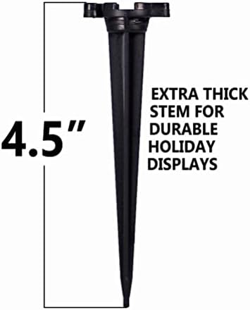 Holiday Lighting Outlet Christmas Light Stakes | Universal 5-Inch Outdoor Light Stakes For C9 or C7 Light Sockets | Improved Break-Resistant Design | For Use On Lawn or Pathway | Pack of 100 - Image 5