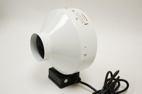 Grow1 Inline Duct Fan 4 Inch 171 CFM High Output Ventilation Fan for Exhaust or Intake with Mounting Kit and Cord