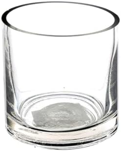 WGV Quality Thick Tea Light Votive Candle Holder 3x3, Clear Tiny Cylinder Glass Vase, Small Planter Terrarium, 1 Pc by WGVInternational-OpusGlassware