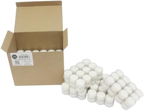 Stonebriar 192 Count White Unscented 6 to 7 Hour Extended Burn Time Clear Cup Tea Light Candles - Image 4