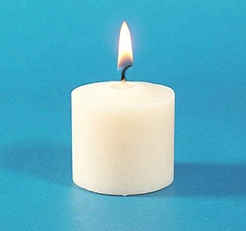 D'light Online Elegant Creamy Ivory Unscented Votive Candles - for Birthdays, Baby Shower, Home Decoration and Weddings (Ivory, 10 Hour - Set of 12) - Image 3