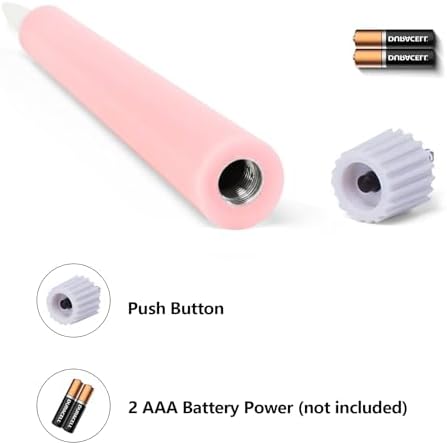 Eywamage Short Pink Flameless Taper Candles with Remote Set of 6 - Image 3