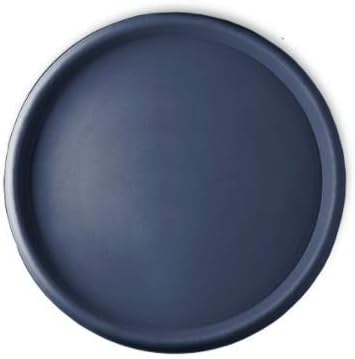 Crescent Garden Universal Round Planter Saucer, Heavy Duty Drainage Dish for Plant Pots, Extra Large Plant Dishes Saucer, Indoor & Outdoor Plant Tray - Midnight Blue (23" Inner, 25.5" Outer Diameter)