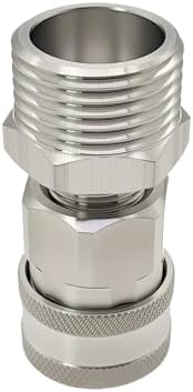 beduan 304SS 3/4 Garden Hose Male Threaded to 3/8 Pressure Washer Socket - Image 2