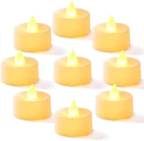 Homemory 24-Pack Flameless Tea Lights Candles Battery Operated, 200+ Hours by Homemory