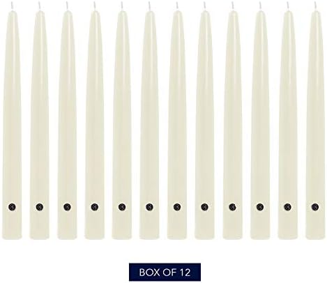 Colonial Candle Unscented Taper Candle, Handipt Collection, Ivory, 6 in, Pack of 12 - Up to 4 Hours Burn - Image 2