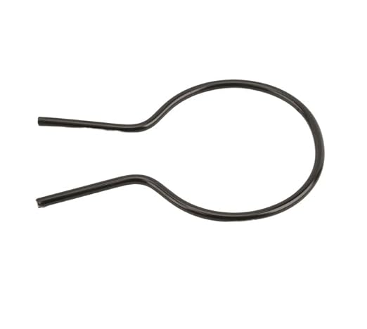 EZ Twist 2 1/2" (2 3/8" OD) x 8 Gauge Preformed Steel Tie Wire - Fence Ties - 100 Pack (Black Vinyl Coated)