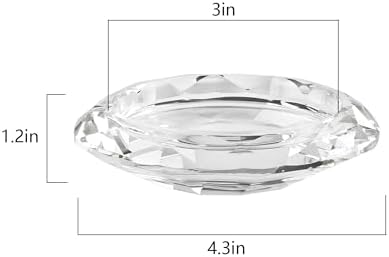 Crystal Pillar Candle Holders Decorations for Home Party Dinner Christmas, Suitable for Large Cylindrical Candles Hand-Cut 4.3'' X 1'' Clear, Pack of 2 - Image 2