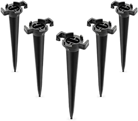 Holiday Lighting Outlet Christmas Light Stakes | Universal 5-Inch Outdoor Light Stakes For C9 or C7 Light Sockets | Improved Break-Resistant Design | For Use On Lawn or Pathway | Pack of 100 by HLOLighting