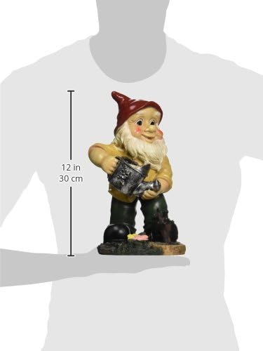 Garden Gnome Statue - Gulliver & Mushroomie the Garden Gnome Set - Lawn Gnome