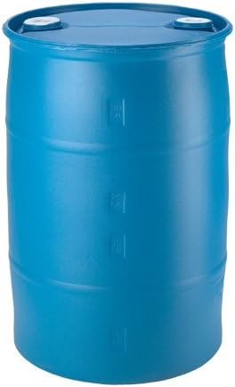 BayTec 30 Gallon Plastic Water Barrel Great for Long Term Water Storage. | Blue