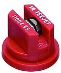 TeeJet XR11004VS Extended Range Spray Tip, 0.18-0.37 GPM, 30-60 psi, Stainless Steel - Red