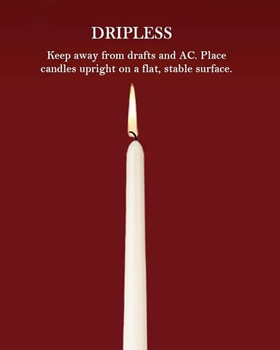 10" Taper Candles-12 Pack Brown Candlesticks-Unscented Dripless Candles 8 Hour Burn for Holidays,Weddings,Fall Harvest Halloween Thanksgiving Dinners Parties and Home Decor - Image 6