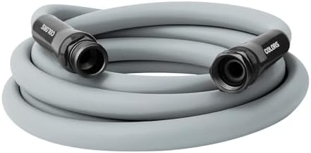 Flexzilla Colors Lead-In Garden Hose 5/8in. x 10ft., Lightweight All-Weather Water Hose, Durable and Flexible, Leak-Free Connections, Slate Gray by Flexzilla