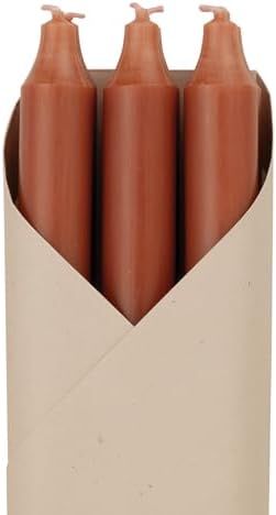Northern Lights Candles - 12" 6pk Tapers - Terra Cotta - 73259 - Image 2