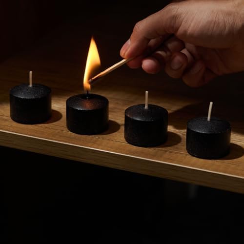 Simply Soson Black Votive Candle Set of 24 Bulk Unscented 10Hr Burn - Image 5