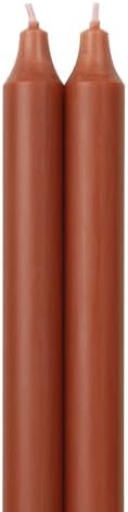 Northern Lights Candles - 12" 2pk Tapers - Terra Cotta - 72886 - Image 2