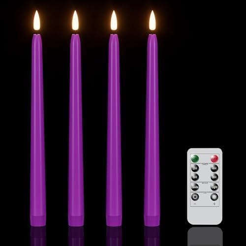 Wondise Halloween Flameless Taper Candles with Remote & Timer by Wondise