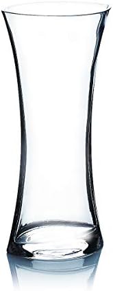 WGV Gathering Bouquet Vase, 4.5" W, 10" H, Clear Glass Floral with Flared Oval Opening, Centerpiece, Home Wedding Event Decor, 1 Piece (VCK0910) by WGVInternational-OpusGlassware