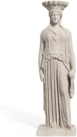 Caryatid Candle Holders True Natural Reclaimed Stone 11" inch high, Premium Reclaimed Stone Candlestick Holder for Wedding Dinning Party, Candle Stand for 3/4-Inch Taper and Pillar Candles by Unknown