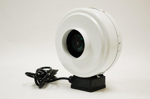 Grow1 Inline Duct Fan 4 Inch 171 CFM High Output Ventilation Fan for Exhaust or Intake with Mounting Kit and Cord