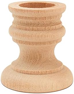 Unfinished Wood Country Candle Cups, 1-7/8 inch with 7/8 inch Taper Candle Hole, Pack of 25, by Woodpeckers - Image 5