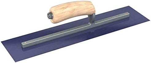 Bon 66-176 Steel City Finish Trowel - Square - Blue Steel - 12 X 4 - Wood