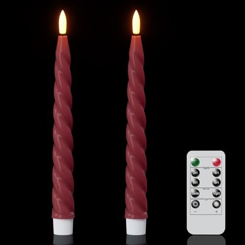 Wondise Flameless Taper Candles with Remote Timer by Wondise