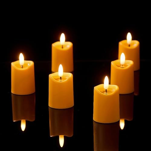Simplelight Orange Halloween Flameless Votive Candles with Timer - Image 5