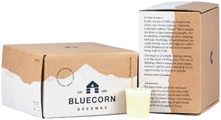 Bluecorn Beeswax Votive Candles, Ivory White, 36 Pack by BluecornBeeswax
