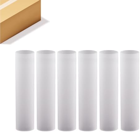 WGVI Hurricane Candle Holder Sleeve, W: 3", Ht: 14", Frosted Glass Cylinder Open Both Ends, Chimney Tube Shade, 6 Pieces by WGVInternational-OpusGlassware